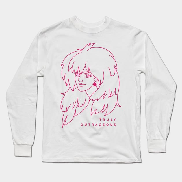 Jem - Truly Outrageous Long Sleeve T-Shirt by Starberry